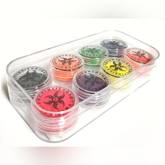 By Melolops Radioactive Face and Body Mini Water Ink Set 8 Neon UV Shades NIB - Picture 12 of 15